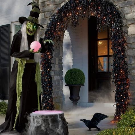 Animated Wilma Witch Halloween Outdoor Decorations Halloween Porch