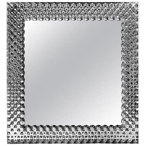 Square Mirror In Murano Glass At 1stdibs