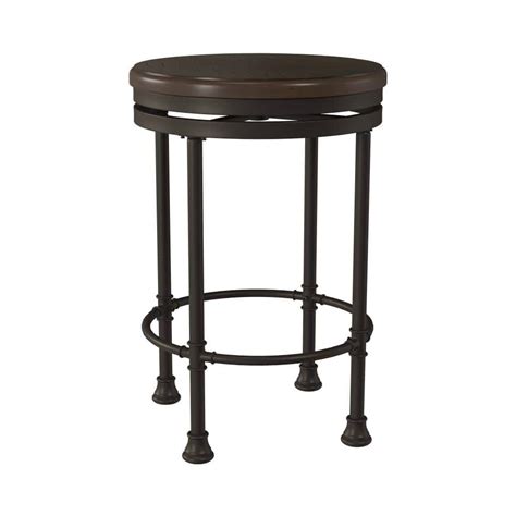 Hillsdale Furniture Casselberry 2625 In Brown Backless Metal Counter Height Stool With Wood