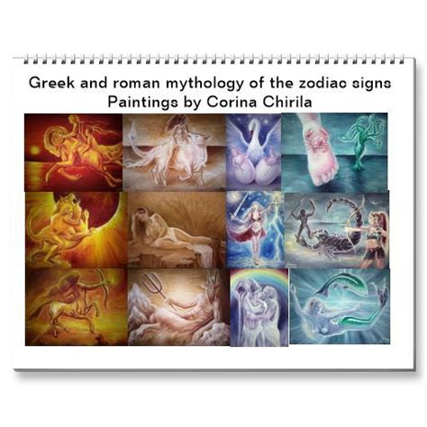Greek And Roman Mythology Zodiac Calendar Greek And