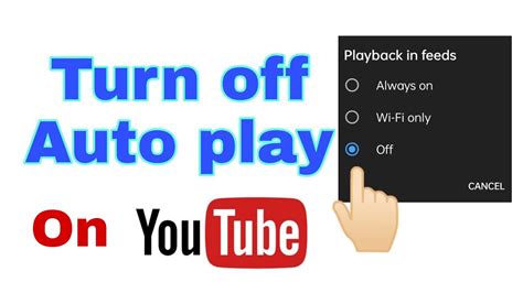 How To Turn Off Autoplay On Youtube Home Screen Youtube Autoplay Off