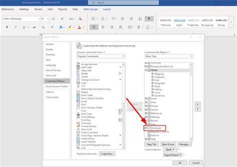 Show Developer Tab In Microsoft Word Business Central Deep Dive