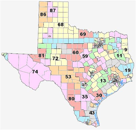 Texas House Of Representatives District Map World Map