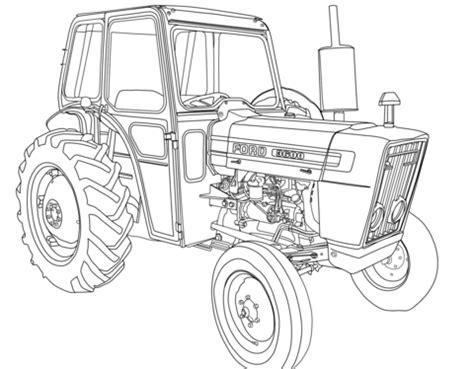 Tractor Ford Coloring Page Free Printable Coloring Pages Cars Coloring Pages Tractor
