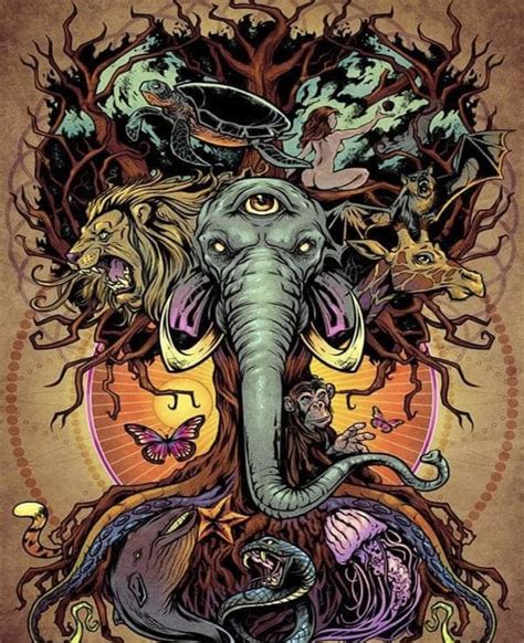 Pin By Mo Spencer On Artphotos Psychedelic Art Elephant Tapestry