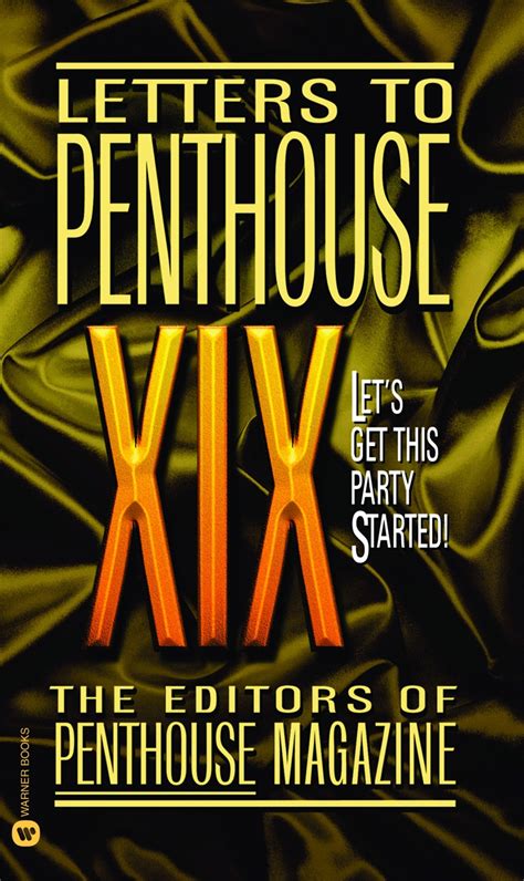 Letters To Penthouse Xix By Editors Of Penthouse Hachette Uk