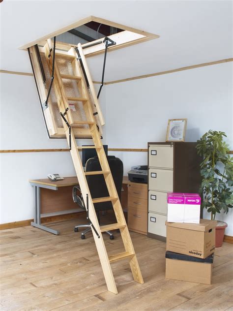 Heavy Duty Folding Attic Stairs With Images Folding Attic Stairs