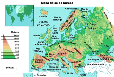 Mapa De Europa Fisico Interactivo
