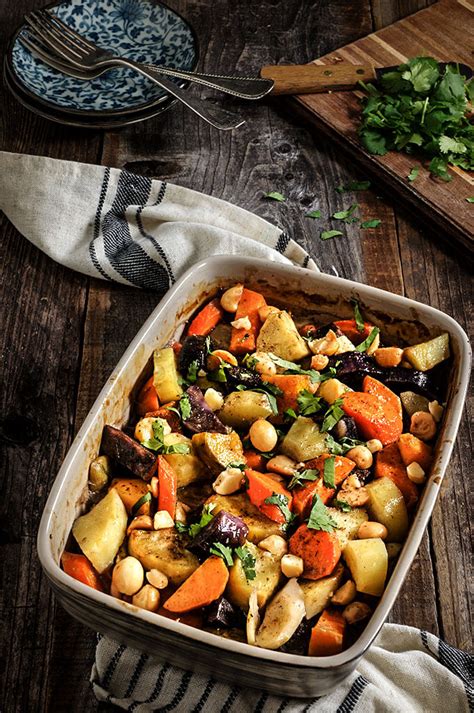 Beautiful roasted root vegetables—garnet yams, parsnips, carrots, beets—tossed root vegetables have a lot of natural sugars in them which caramelize when roasted at a high enough temperature. Roasted Root Vegetables - Viktoria's Table