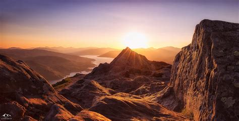 Wallpaper Sunlight Landscape Mountains Sunset Rock