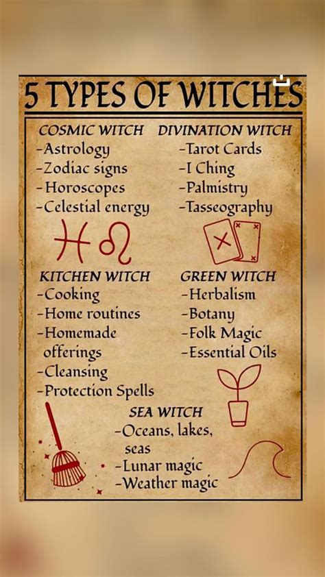 Different Type Of Witches Part 1 In 2022 Witchcraft Spell Books