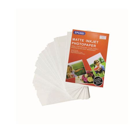 Zatech Matte Inkjet Photo Paper A4 Sheets Pack Of 50 Buy Online