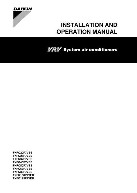FXFQ 20 125 P OPERATION MAINTENANCE Manualzz