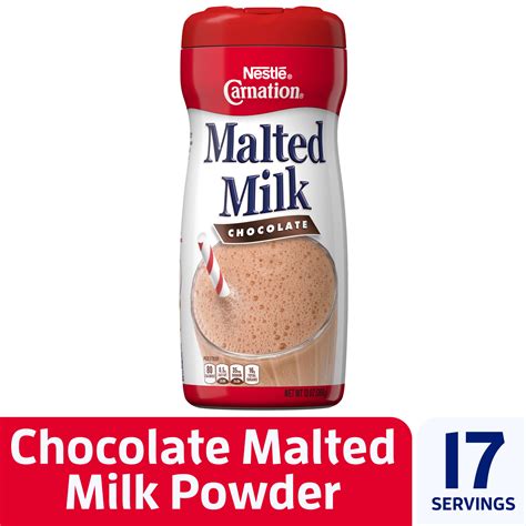Nestle Carnation Chocolate Malted Milk Powder Mix 13 Oz Can Walmart Com