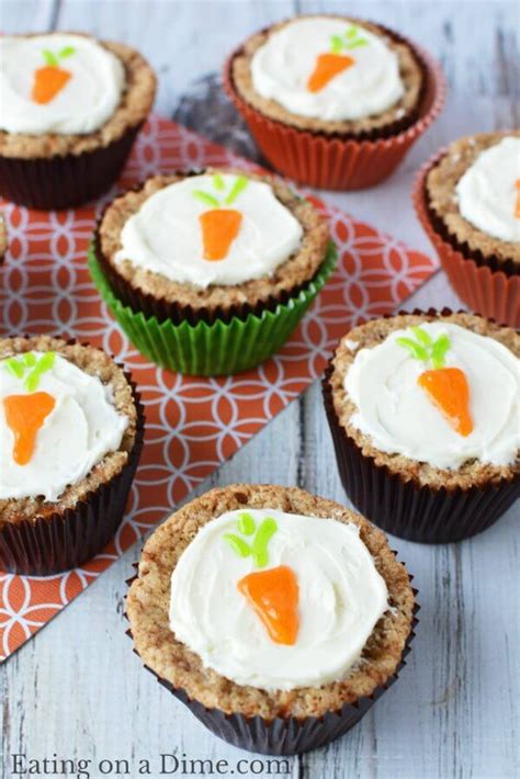 Easy Carrot Cake Cupcakes Recipe Carrot Cake Muffins