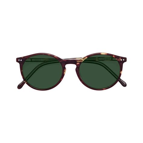 tortoise clear narrow wayfarer acetate tinted sunglasses with green sunwear lenses echo in