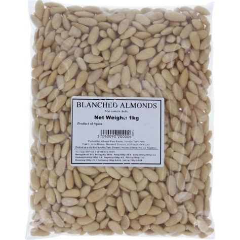 Afropol Almonds Whole Blanched 1kg