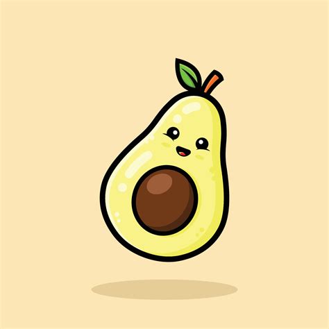 Cute Avocado Vector Art Icons And Graphics For Free Download