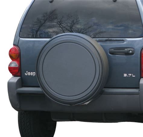 Rigid Black Textured Tire Cover For Jeep Liberty 02 07