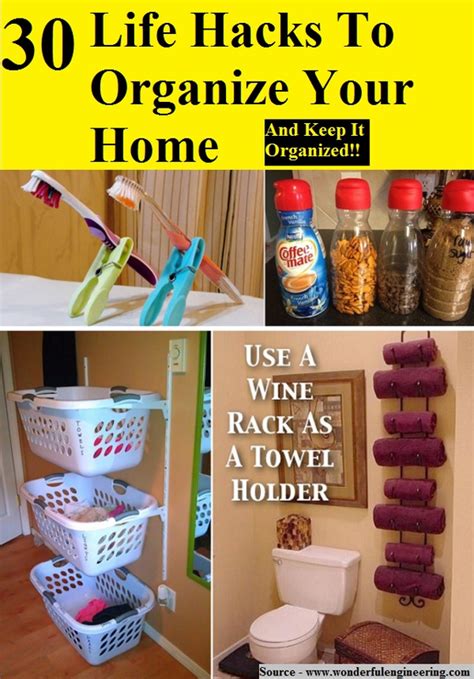 30 Life Hacks To Organize Your Home Home Organization Hacks Cleaning
