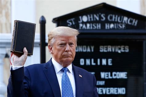 opinion trump s use of the bible was obscene he should try reading the words inside it the