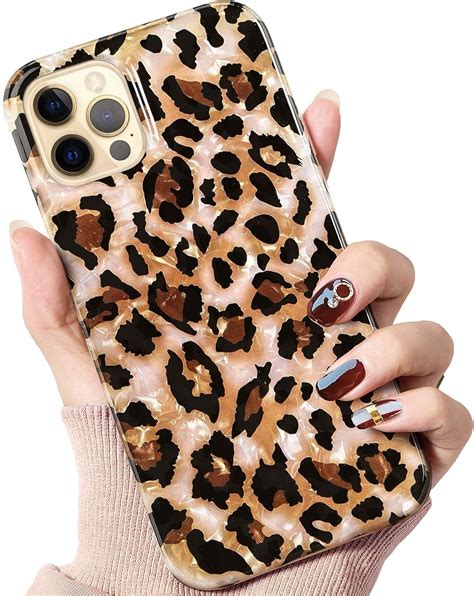 Idweel Case Compatible With Iphone 12 Pro Max 67 Inch Cheetah Luxury