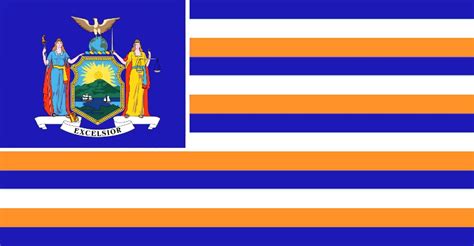 Image New York State Flag Proposal No 9 Designed By Stephen R Barlow