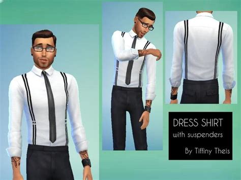 Suspenders Custom Content • Sims 4 Downloads