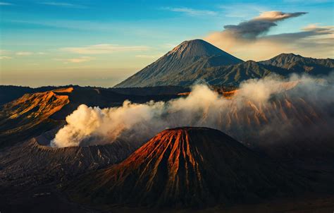Wallpaper Indonesia Java Tengger Volcanic Complex The Caldera Tenger