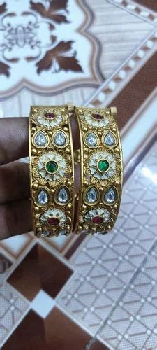 Copper Rajavadi Kundan Bangle At Rs 630pair कुंदन के कड़े In Mumbai Id 2849032865033