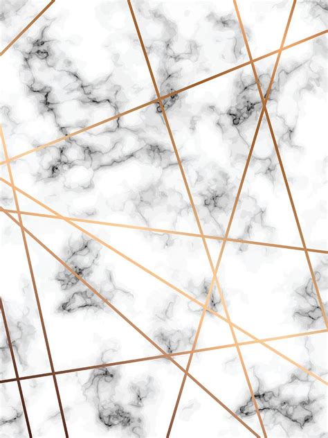 Vector Marble Texture Design With Golden Geometric Lines Digital Art By