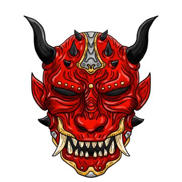 Scary Oni Mask Mask Oni Art Png Transparent Clipart Image And Psd