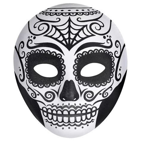 Day Of The Dead Face Mask Party City