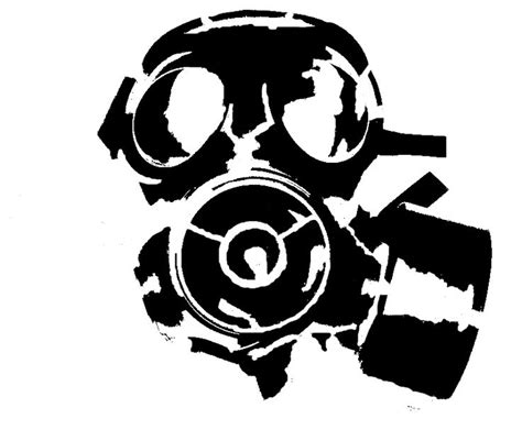 Gass Mask Stencil Stencil Graffiti Stencil Art Spray Paint Art