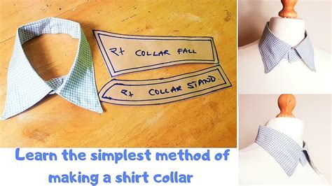 How To Make A Shirt Collar Pattern Drafting Cutting And Sewing Of A