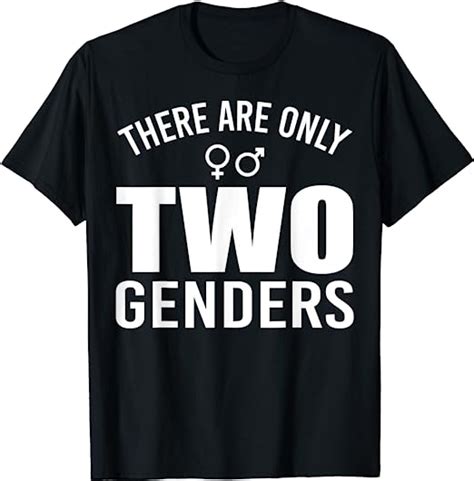 T Shirt Mit Aufschrift There Are Only 2 Genders T Shirt Amazonde Fashion