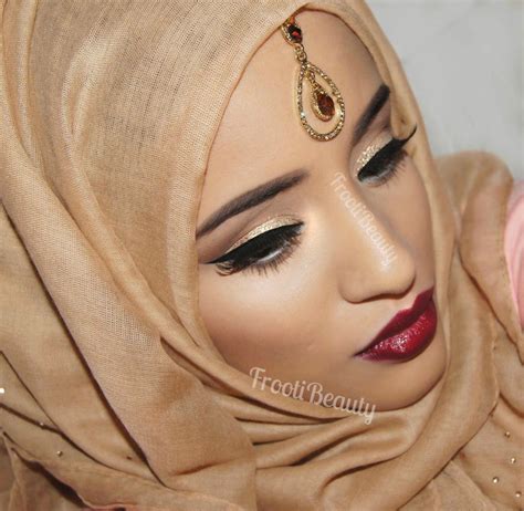Safiyah Tasneem Fff Glittery Gold And Red Makeup Look