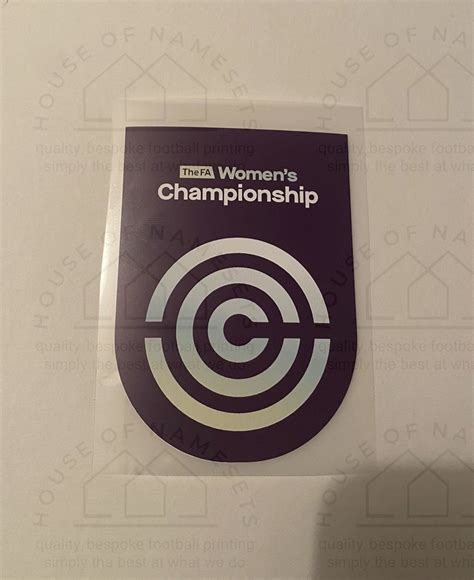 womens championship 2020 2022 sleeve patch for football shirt house of namesets