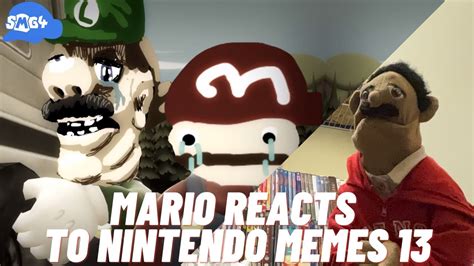 Smg4 Mario Reacts To Nintendo Memes 13 Reaction Puppet Reaction