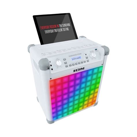 Karaoke michael franks the lady want's to know. ION Audio Karaoke Star Bluetooth Speaker with Lights and ...