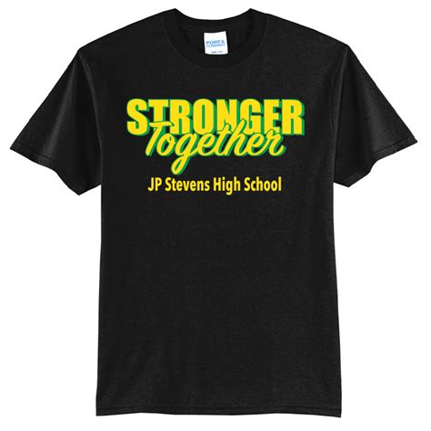 Stronger Together T Shirt Black Dj Screenworks
