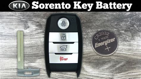 How To Replace Kia Sorento Remote Key Fob Battery Change Replacement Batteries Youtube