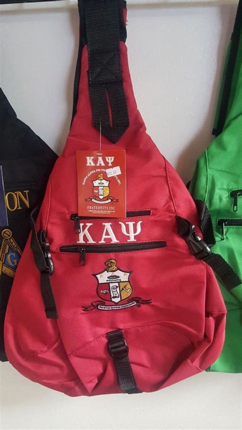 Kappa Alpha Psi Sling Backpack Bag Divine 9 Fraternity Sling Bag