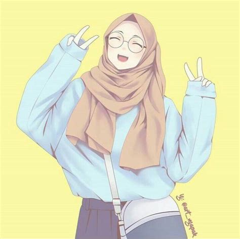 √215 Gambar Kartun Muslimah Cantik Lucu Dan Bercadar Hd Anime Art