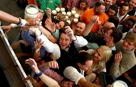 Beer Flows As Overcrowded Oktoberfest Opens In Munich