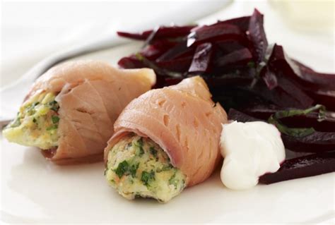 Aluminum foil is your bff. Chilean Sea Bass Mousse Wrapped with Smoked Salmon with Horseradish Lemon Aioli | Recipe ...