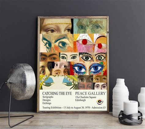 Museum Art Exhibition Print 1970 Vintage Exhibition Poster