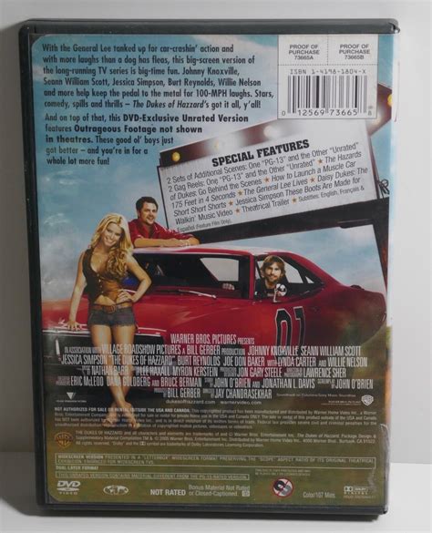 The Dukes Of Hazzard DVD 2005 Unrated Widescreen Edition DVDs