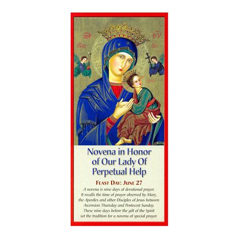 Novena In Honor Of Our Lady Of Perpetual Help Ewtn Religious Catalogue