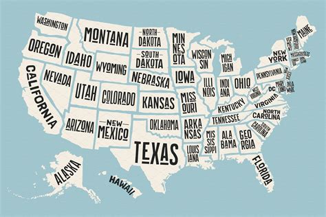Map of United States of America | Illustrator Graphics ~ Creative Market
